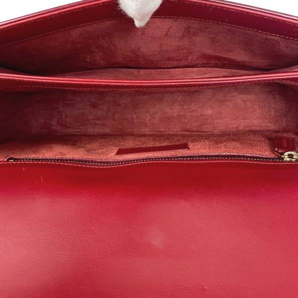 1000057697993 16 Saint Laurent Logo Shoulder Bag Université Leather Red