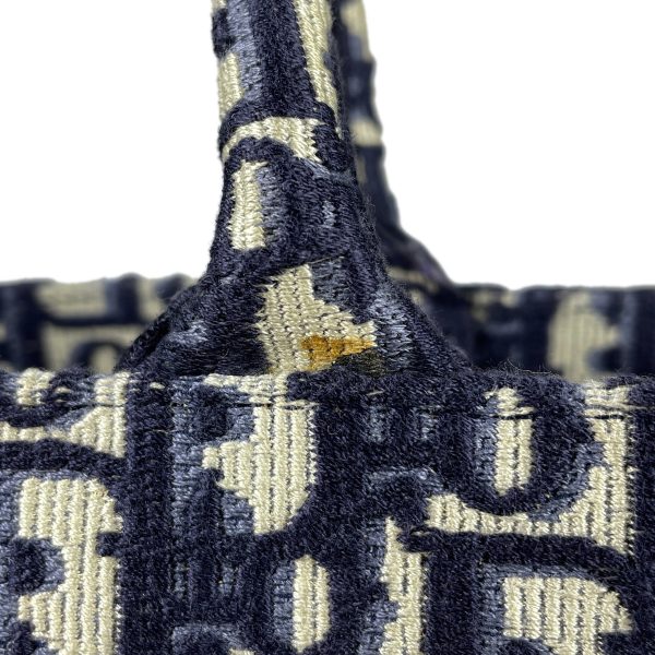 1000058264514 20 Christian Dior Tote Bag Trotter Pattern Handbag Canvas Navy