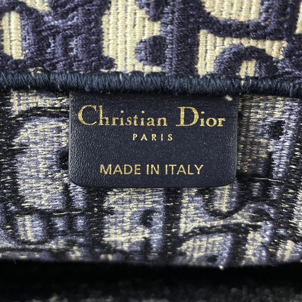 1000058264514 24 Christian Dior Tote Bag Trotter Pattern Handbag Canvas Navy