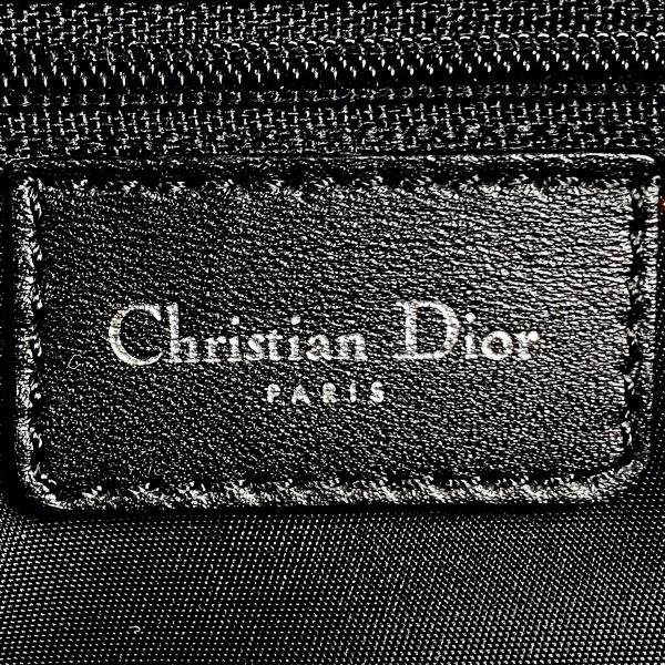 1000060341678 22 Christian Dior Trotter Pattern Shoulder Bag Handbag Canvas Black