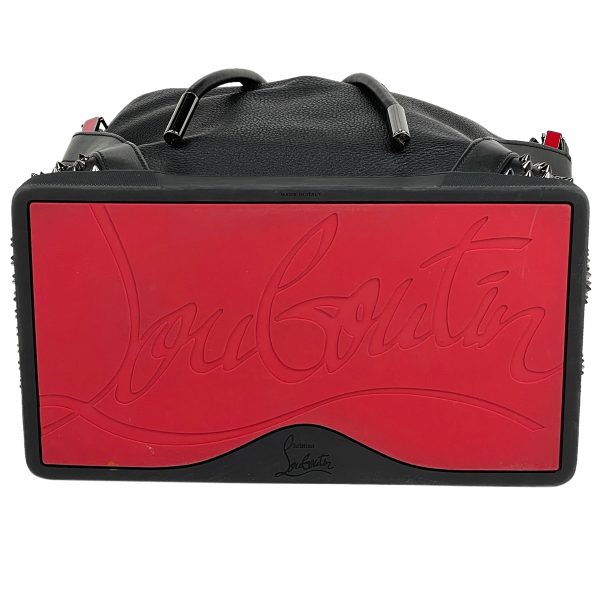 1000060393523 13 Christian Louboutin Explorer Funk Backpack Day Bag Studded Leather Black Red