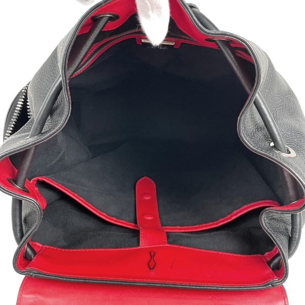 1000060393523 19 Christian Louboutin Explorer Funk Backpack Day Bag Studded Leather Black Red