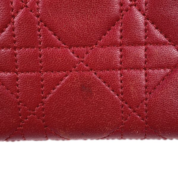 1000061555388 18 Christian Dior Cannage Handbag Leather Red