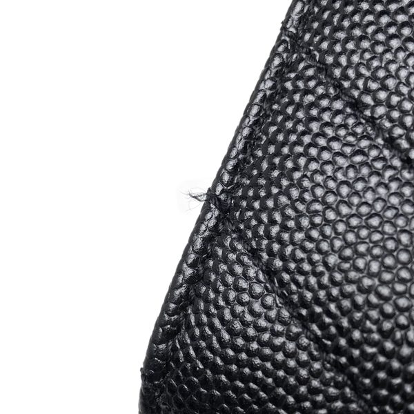 1000062765403 14 Saint Laurent Monogram Chain Wallet 2way Clutch Shoulder Bag Leather Black
