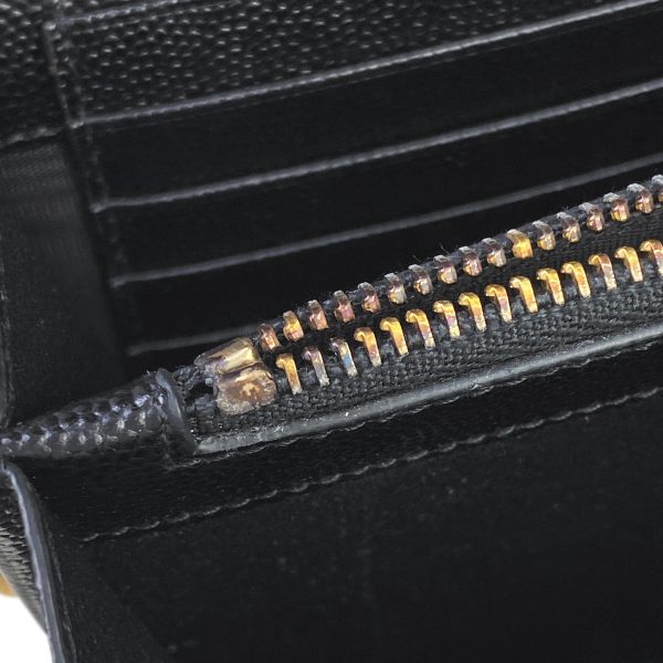 1000062765403 18 Saint Laurent Monogram Chain Wallet 2way Clutch Shoulder Bag Leather Black