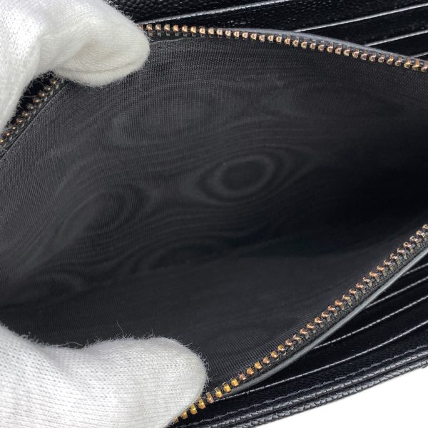 1000062765403 22 Saint Laurent Monogram Chain Wallet 2way Clutch Shoulder Bag Leather Black