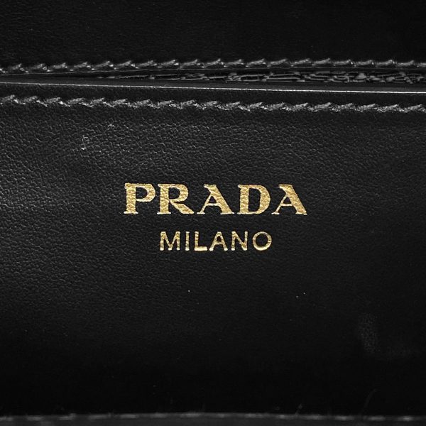 1000062916317 22 Prada Logo Handbag Shoulder Bag Saffiano Leather Nero Black