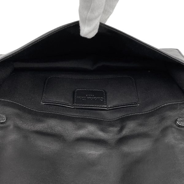 1000063272740 19 Christian Dior Shoulder Bag Cannage Chain Clutch Bag Leather Black