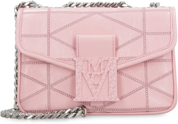 170b6f8d253f64a ia 2 MCM Travia Small Crossbody Pink Chain Shoulder Bag Leather