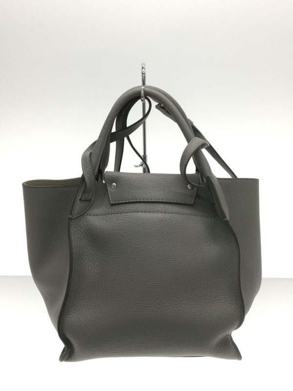 2 Celine Big Bag Shoulder Bag Leather Gray