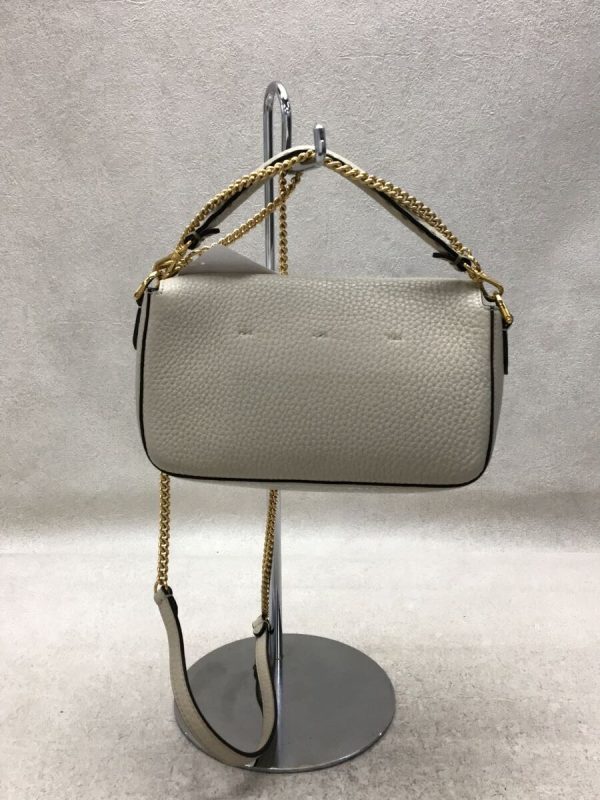 2 Fendi Shoulder Bag Leather Beige