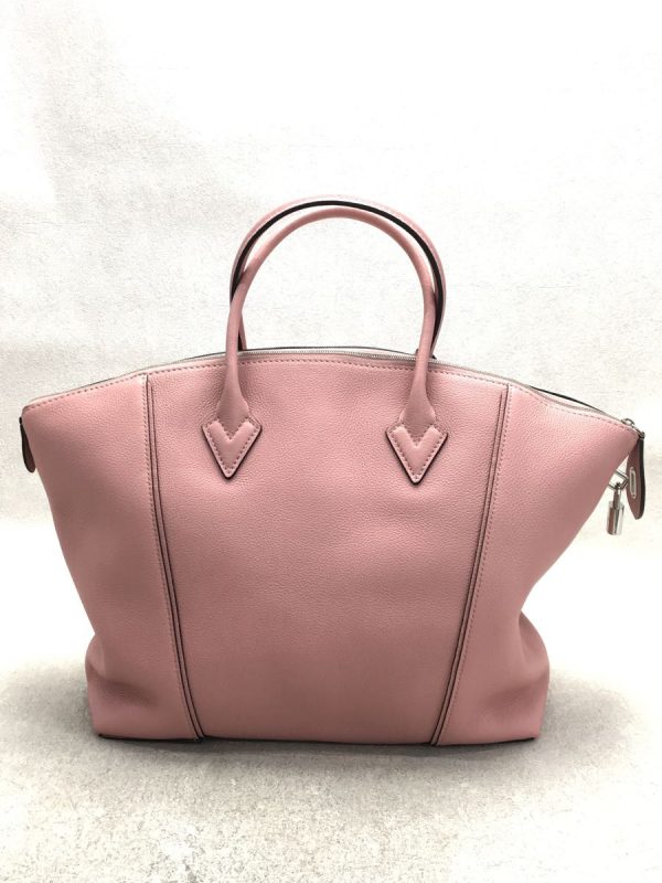 2 Louis Vuitton Lockit PM Shoulder Bag Leather Pink