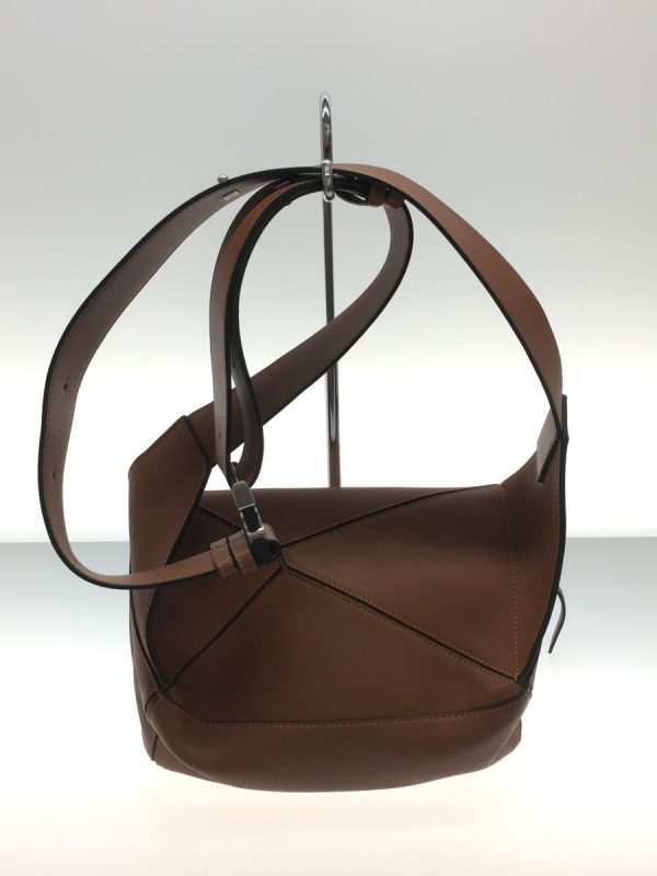 2 Loewe Puzzle Bum Bag Small Calf Leather Shoulder Bag Brown