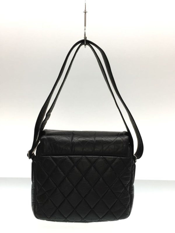 2 Chanel Coco Cocoon Messenger Shoulder Bag Leather Black