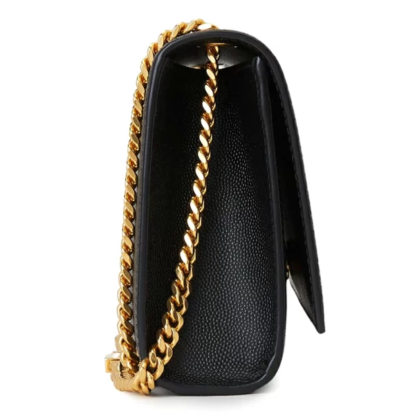 2 Saint Laurent Shoulder Bag Body Bag Calf Handle Black