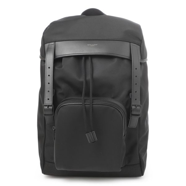 2 Saint Laurent Backpack Rucksack Nylon Black