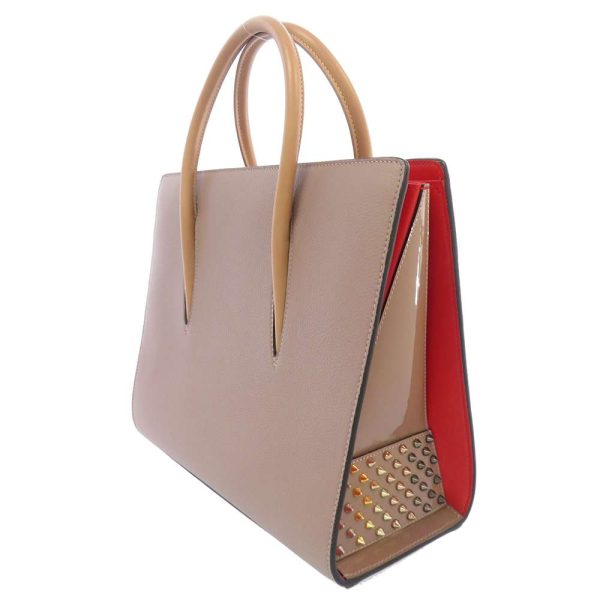 2 Christian Louboutin Handbag Leather Medium beige