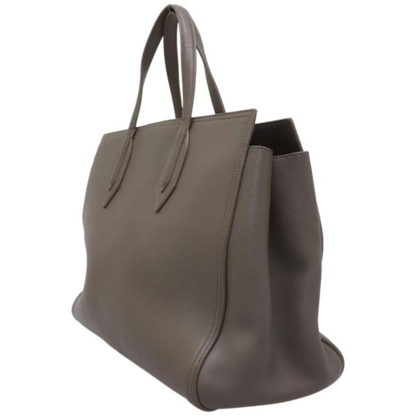 2 Saint Laurent Tote Bag Leather Gray