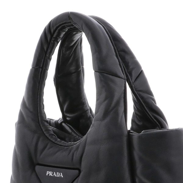 2 Prada Padetto Nappa 2way Mini Tote Bag Black