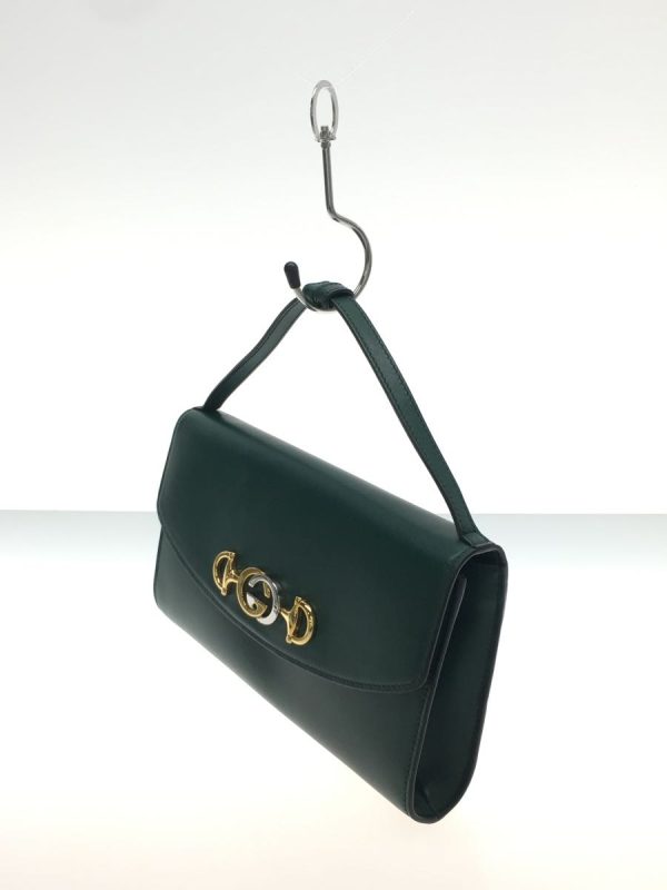 2 Gucci Shoulder Bag Leather Green