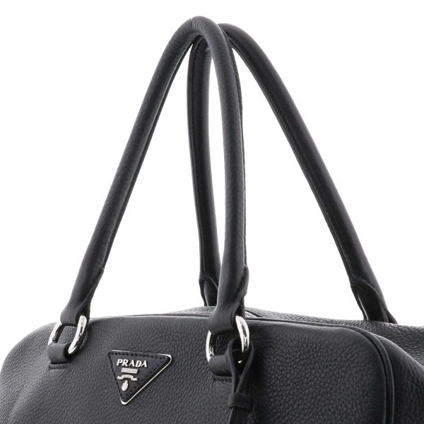 2 Prada Leather 2way Handbag Black