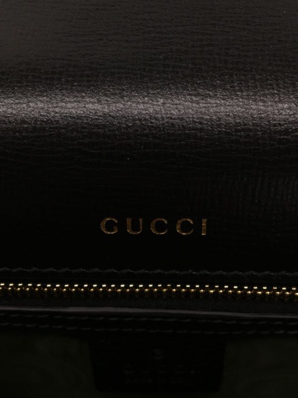 2 Gucci Shoulder Bag Leather Black