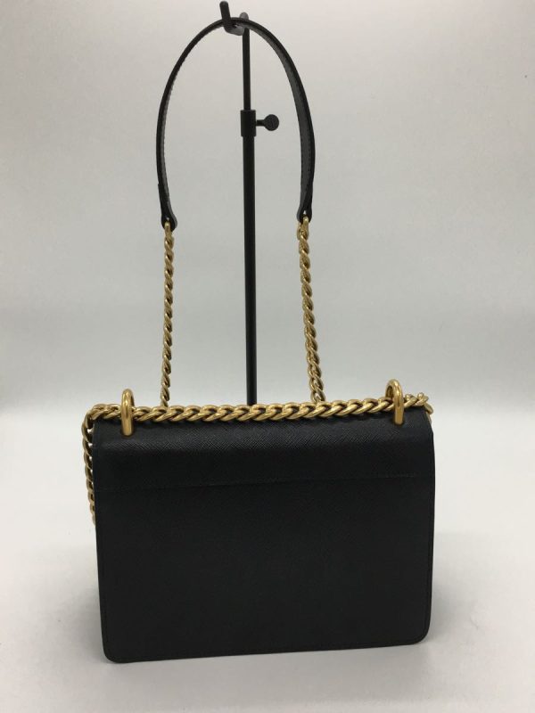 2 Prada Shoulder Bag Leather Black