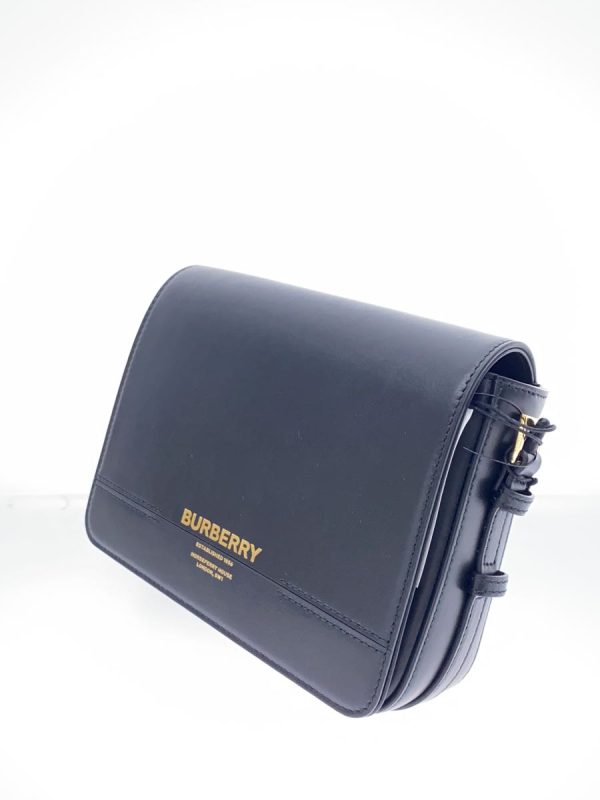 2 Burberry Shoulder Bag Leather Black