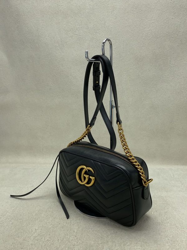 2 Gucci Chain Shoulder Bag GG Marmont Leather