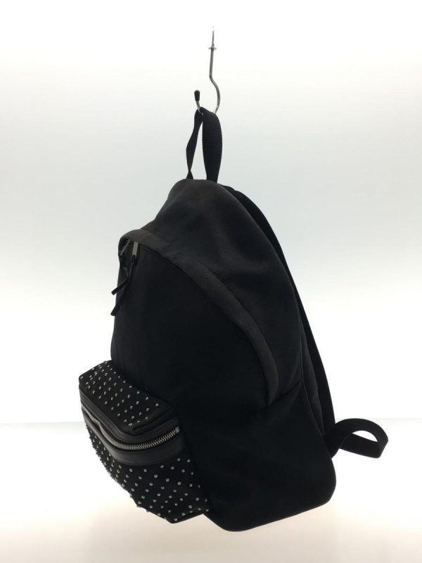 2 Saint Laurent Studs City Scuffed Backpack Black