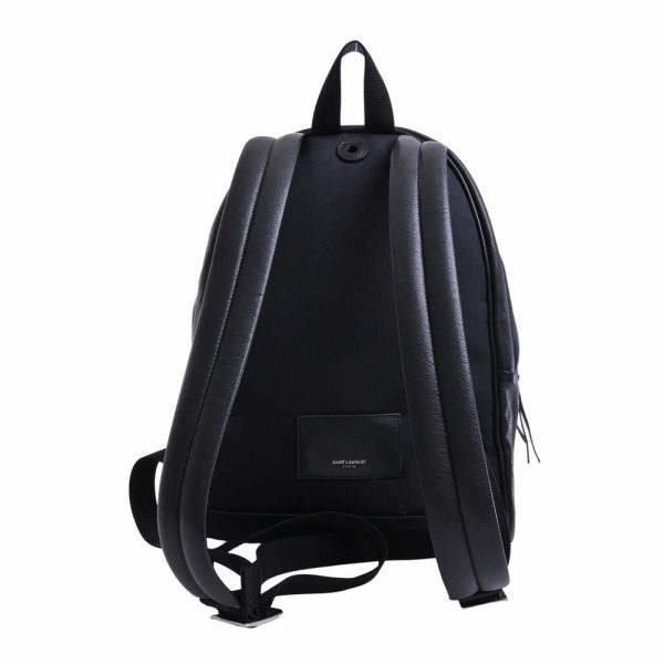 2 Saint Laurent Leather City Backpack Rucksack Black