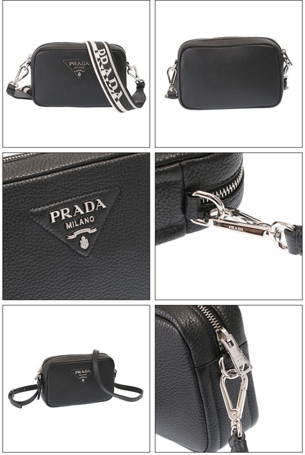 2 Prada Shoulder Bag Crossbody Black