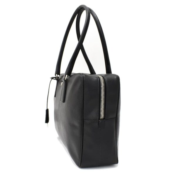 2 Prada Shoulder Bag Leather Black