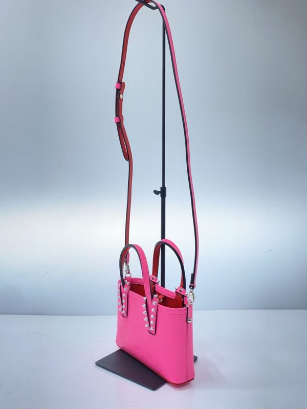 2 Christian Louboutin Shoulder Bag Leather Pink