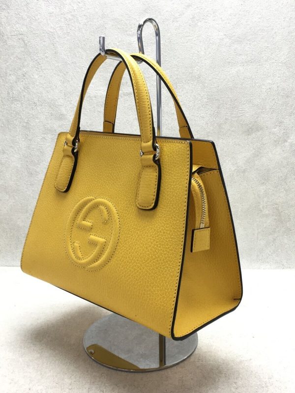 2 Gucci Shoulder Bag Leather Yellow