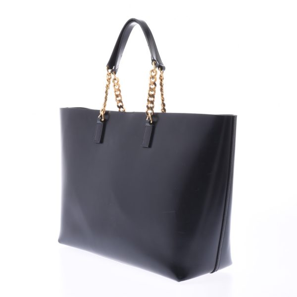 2 Saint Laurent Calf Tote Bag Black