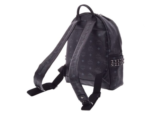 2 Mcm Backpack Rucksack Black Studded