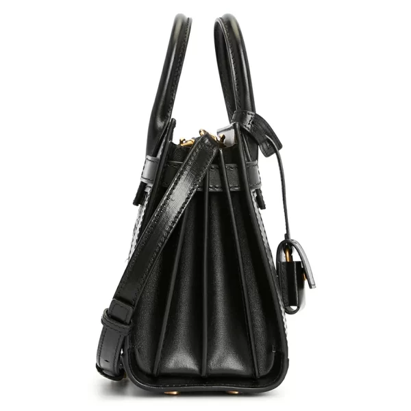 2 Saint Laurent Tote Shoulder Bag Handle Bag Black