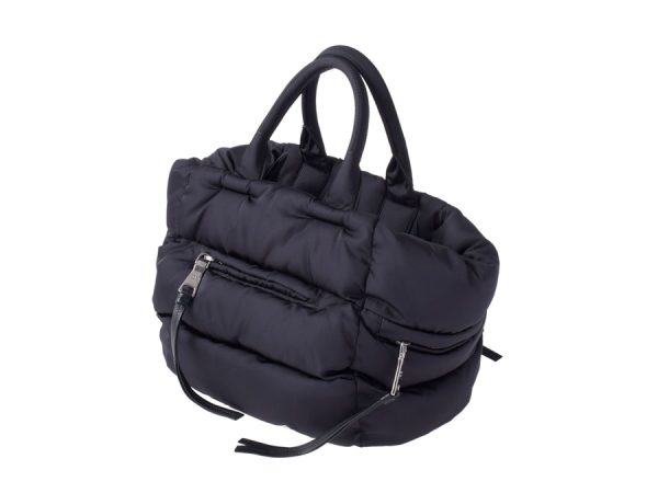 2 Prada Taste Bomber Handbag Nylon Black