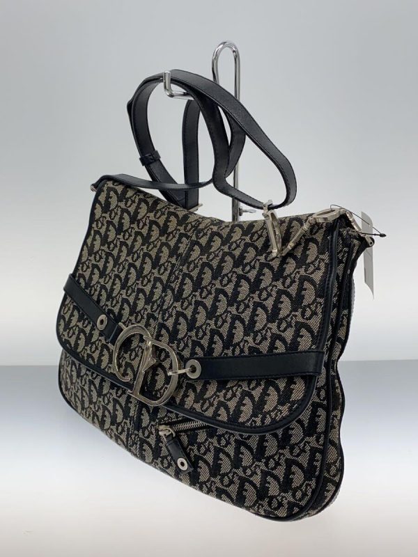 2 Christian Dior Shoulder Bag Allover Pattern Gray