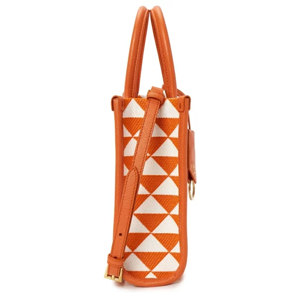 2 Prada Handle Bag Shoulder Bag Orange