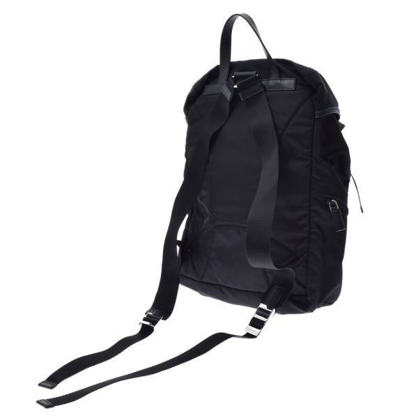 2 Prada Backpack Nylon Rucksack Daypack Black