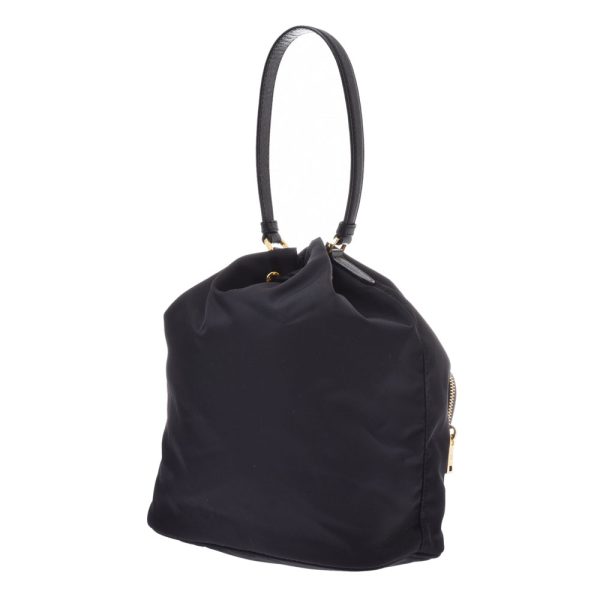 2 Prada Black Gold Hardware Nylon 2way Bag