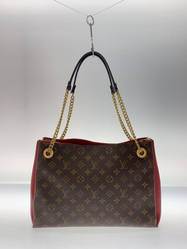 2 Louis Vuitton Surenne MM Monogram Canvas Leather Brown