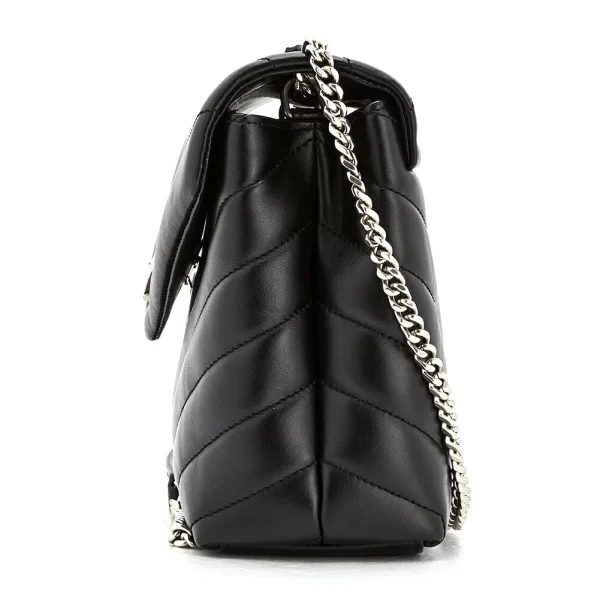 2 Saint Laurent Monogram Matelasse Small Shoulder Bag Black