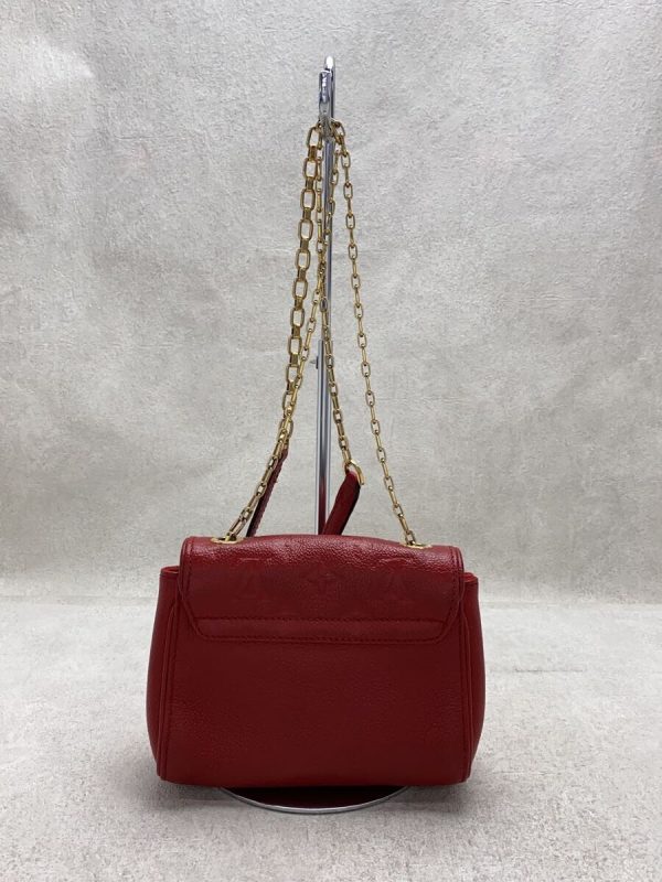 2 Louis Vuitton Monogram Saint Germain BB Empreinte Shoulder Bag Leather Red