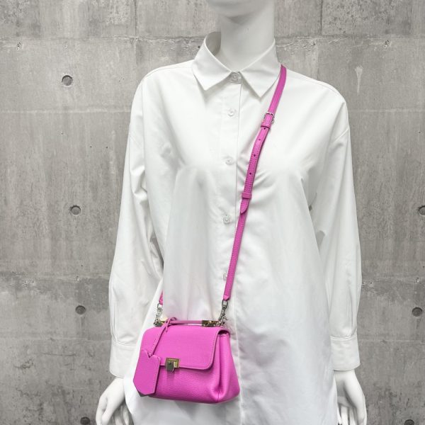 2000109246900064 10 Balenciaga Leather Pink Handbag Crossbody Shoulder Bag Nano Small Bag