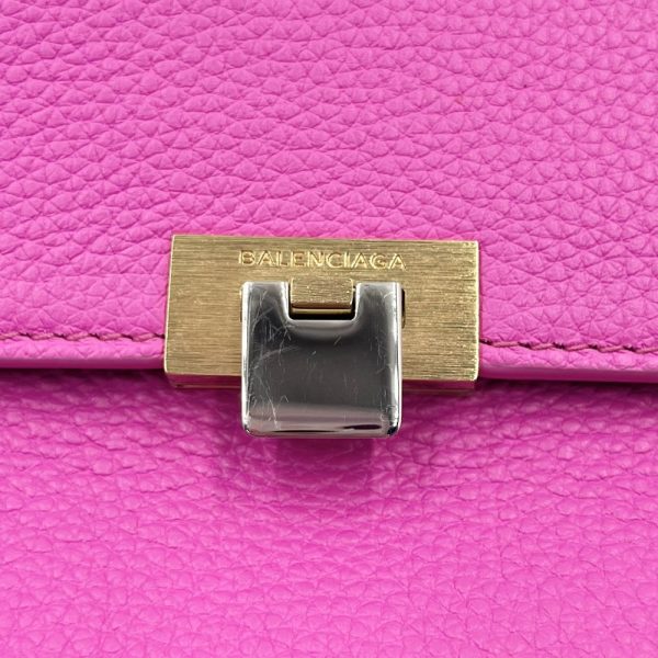 2000109246900064 7 Balenciaga Leather Pink Handbag Crossbody Shoulder Bag Nano Small Bag