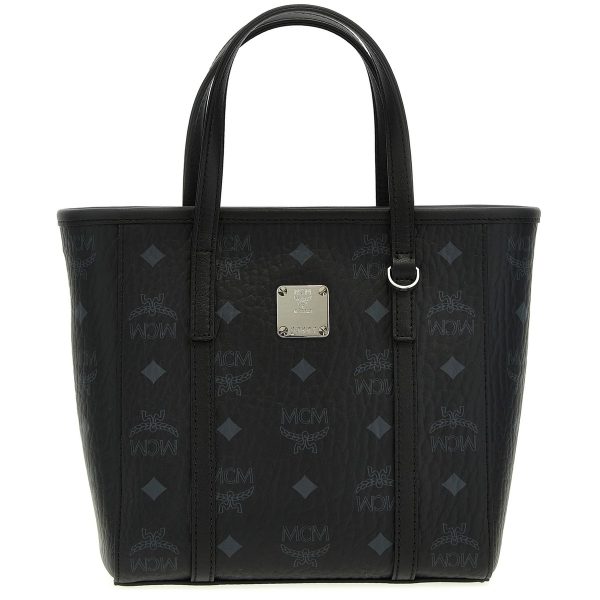 20b9ded77ec564a ju 1 MCM Black M Veritas Mini Shopping Tote Bag