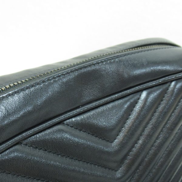 2101217604550 11 Saint Laurent Camera Shoulder Bag Leather Black